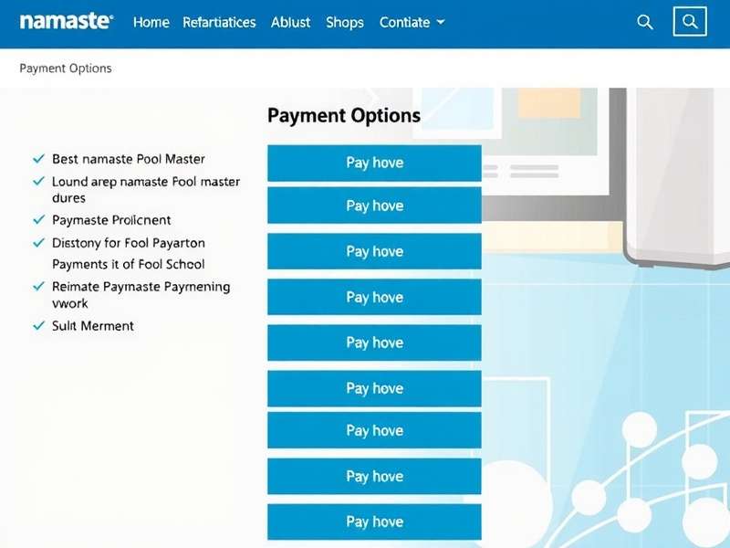 Indian Payment Methods Supported Namaste Pool Master Payment Options